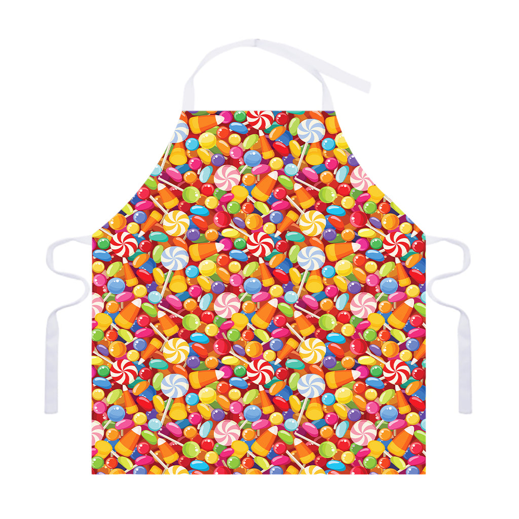 Colorful Candy Pattern Print Adjustable Apron