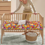 Colorful Candy Pattern Print Baby Crib Sheet