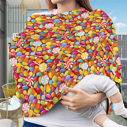 Colorful Candy Pattern Print Baby Seat Cover