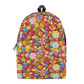Colorful Candy Pattern Print School Backpack