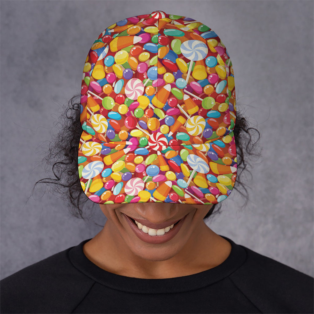 Colorful Candy Pattern Print Baseball Cap