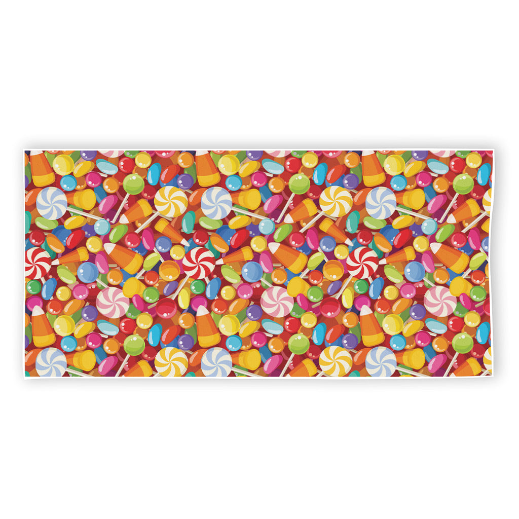 Colorful Candy Pattern Print Beach Towel