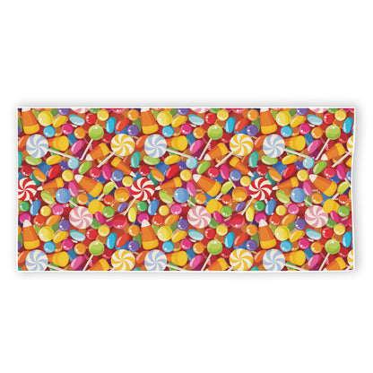 Colorful Candy Pattern Print Beach Towel