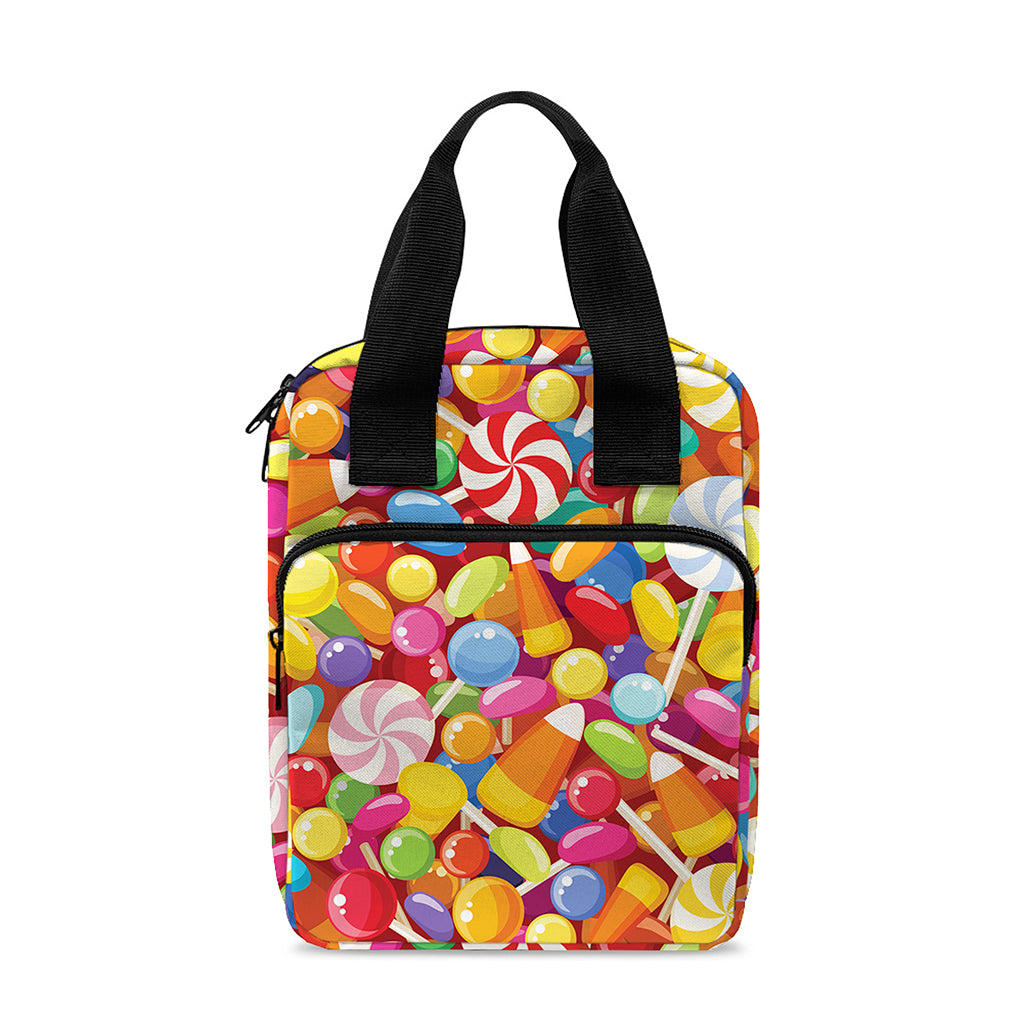 Colorful Candy Pattern Print Bible Tote Bag