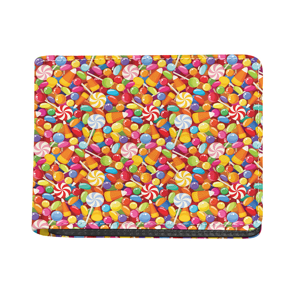 Colorful Candy Pattern Print Bifold Wallet