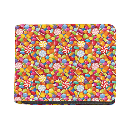 Colorful Candy Pattern Print Bifold Wallet