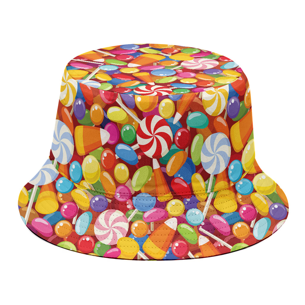 Colorful Candy Pattern Print Bucket Hat