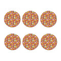 Colorful Candy Pattern Print Coaster Set