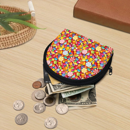Colorful Candy Pattern Print Coin Purse