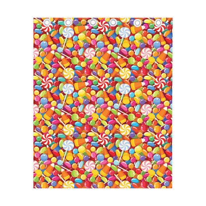 Colorful Candy Pattern Print Curtain