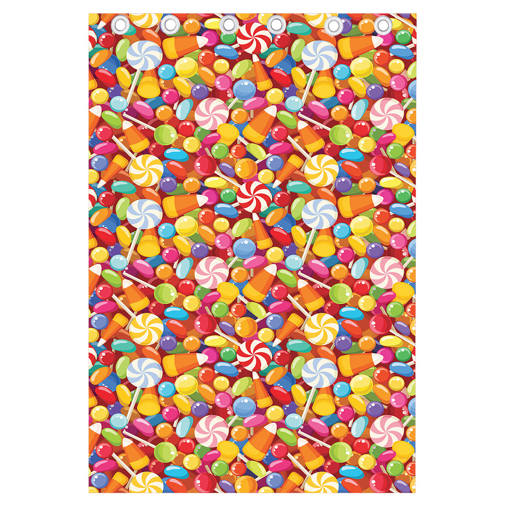 Colorful Candy Pattern Print Curtain