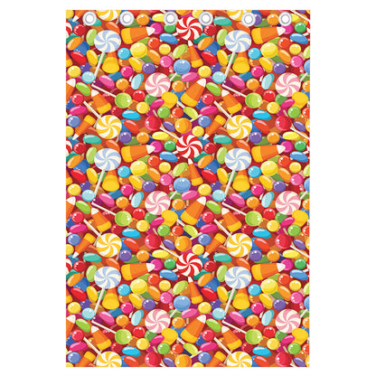 Colorful Candy Pattern Print Curtain