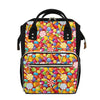 Colorful Candy Pattern Print Diaper Bag