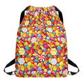Colorful Candy Pattern Print Drawstring Backpack