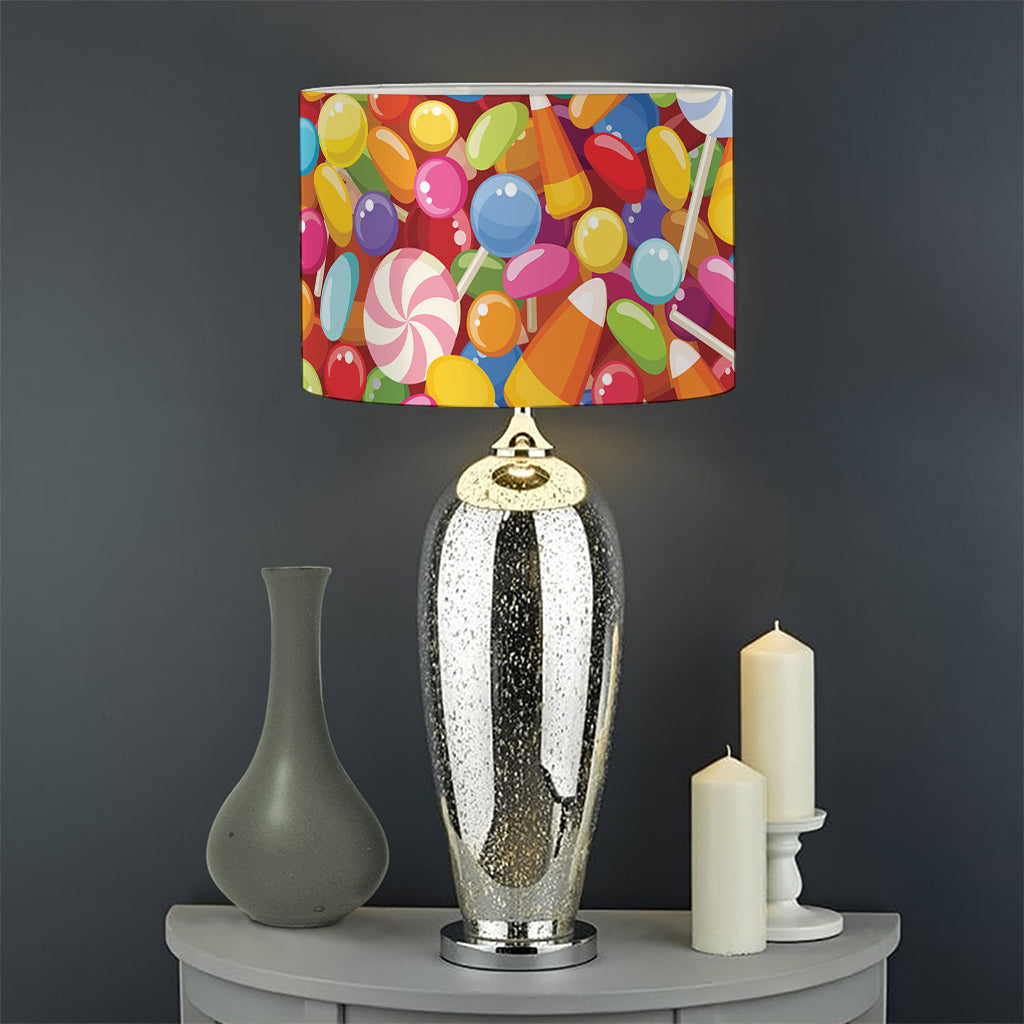 Colorful Candy Pattern Print Drum Lamp Shade