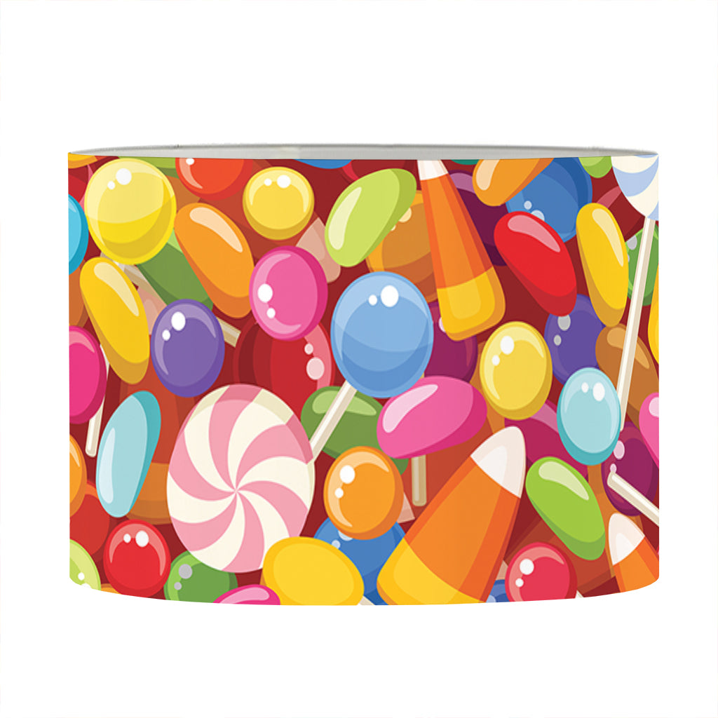 Colorful Candy Pattern Print Drum Lamp Shade