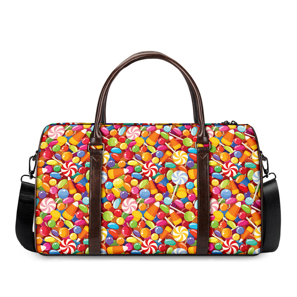 Colorful Candy Pattern Print Duffle Bag