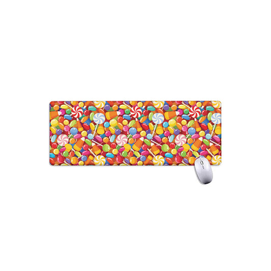 Colorful Candy Pattern Print Extended Mouse Pad