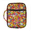 Colorful Candy Pattern Print Front Pocket Bible Bag