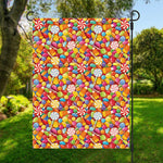 Colorful Candy Pattern Print Garden Flag