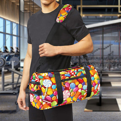 Colorful Candy Pattern Print Gym Bag