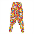 Colorful Candy Pattern Print Hammer Pants