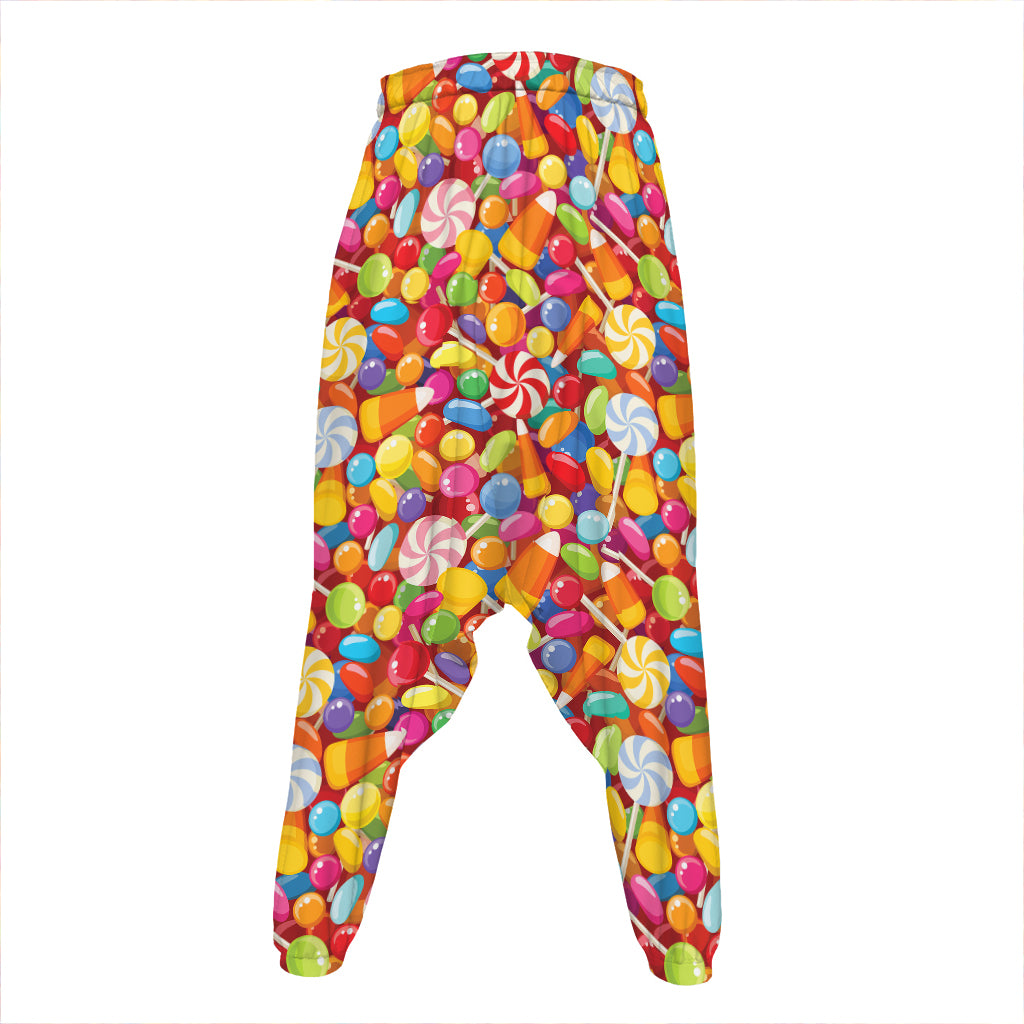 Colorful Candy Pattern Print Hammer Pants