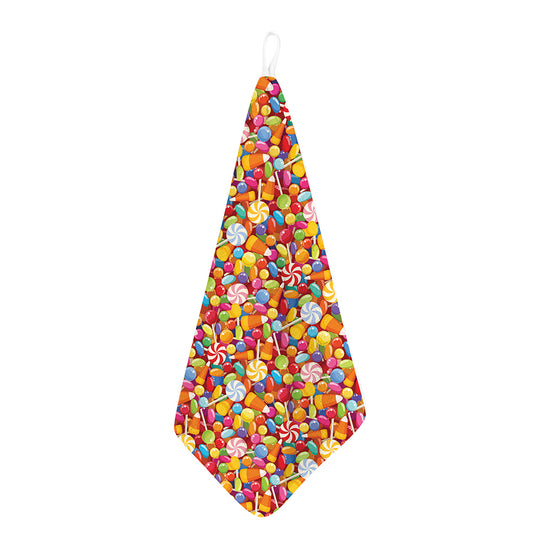 Colorful Candy Pattern Print Hand Towel