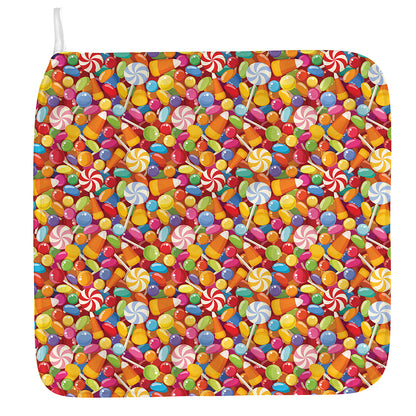 Colorful Candy Pattern Print Hand Towel