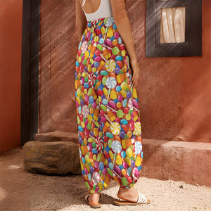 Colorful Candy Pattern Print Harem Pants