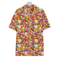 Colorful Candy Pattern Print Hawaiian Shirt