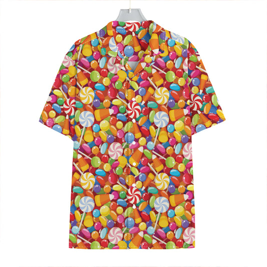 Colorful Candy Pattern Print Hawaiian Shirt