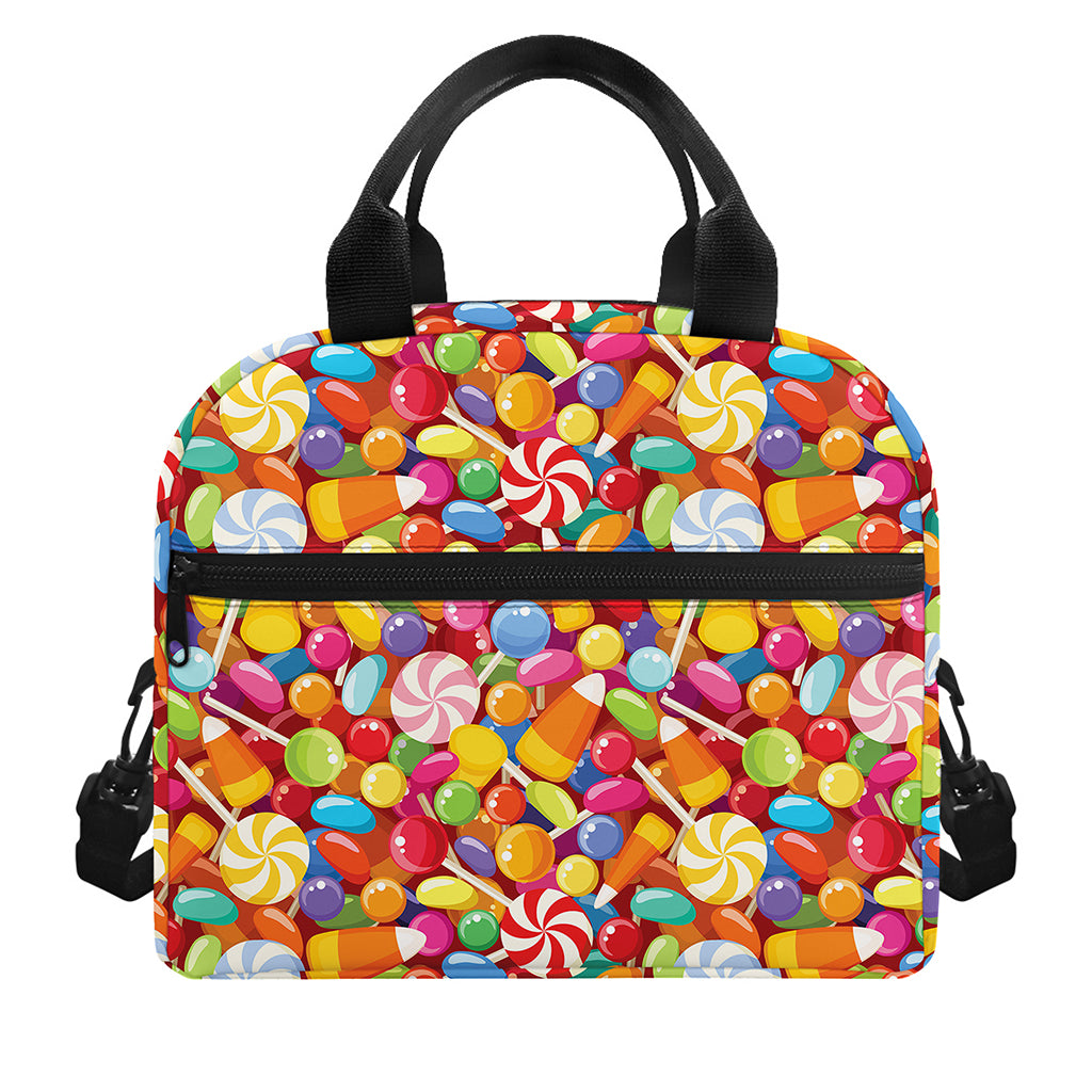 Colorful Candy Pattern Print Insulated Lunch Bag