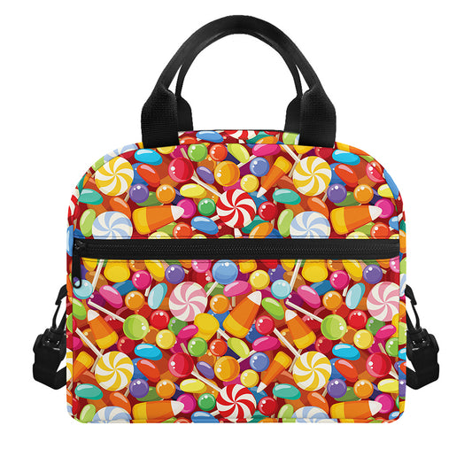 Colorful Candy Pattern Print Insulated Lunch Bag