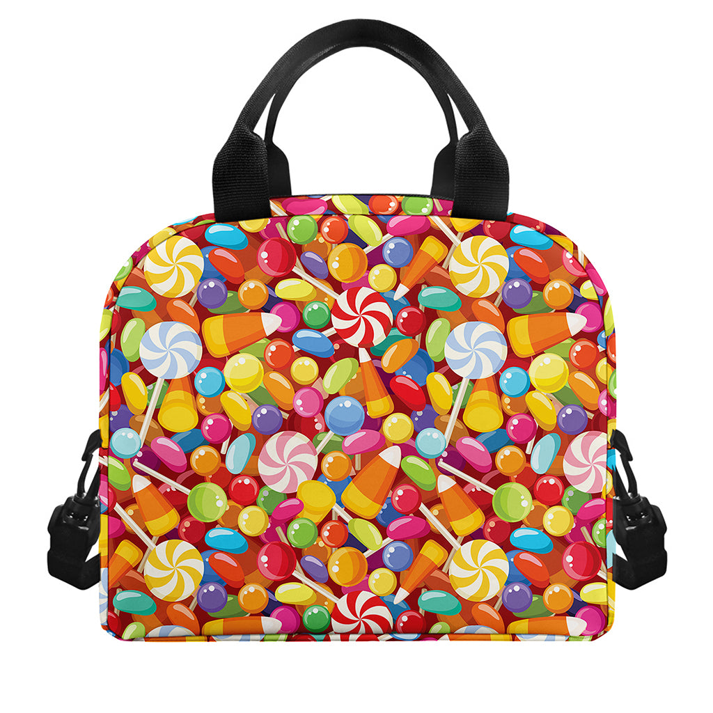 Colorful Candy Pattern Print Insulated Lunch Bag