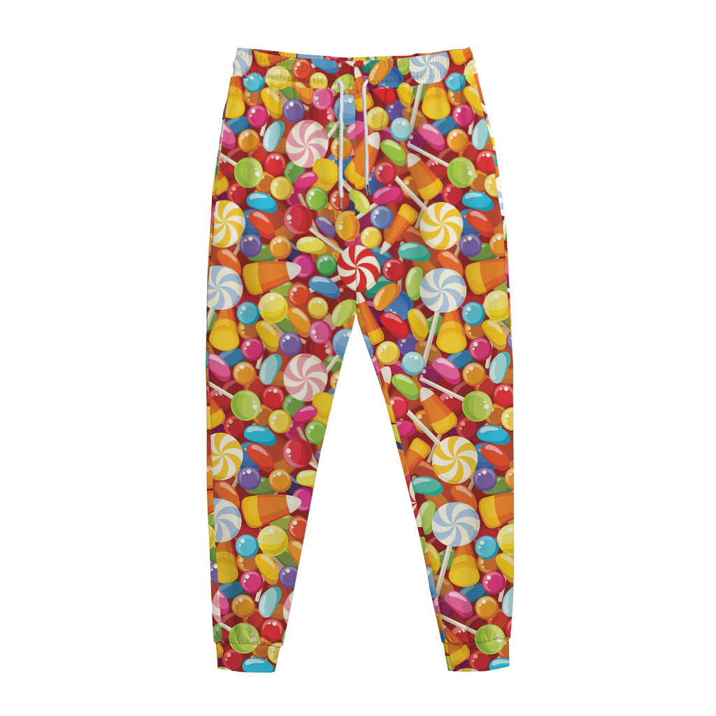 Colorful Candy Pattern Print Jogger Pants