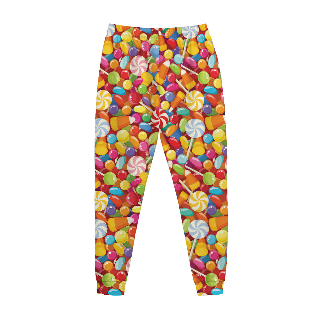 Colorful Candy Pattern Print Jogger Pants