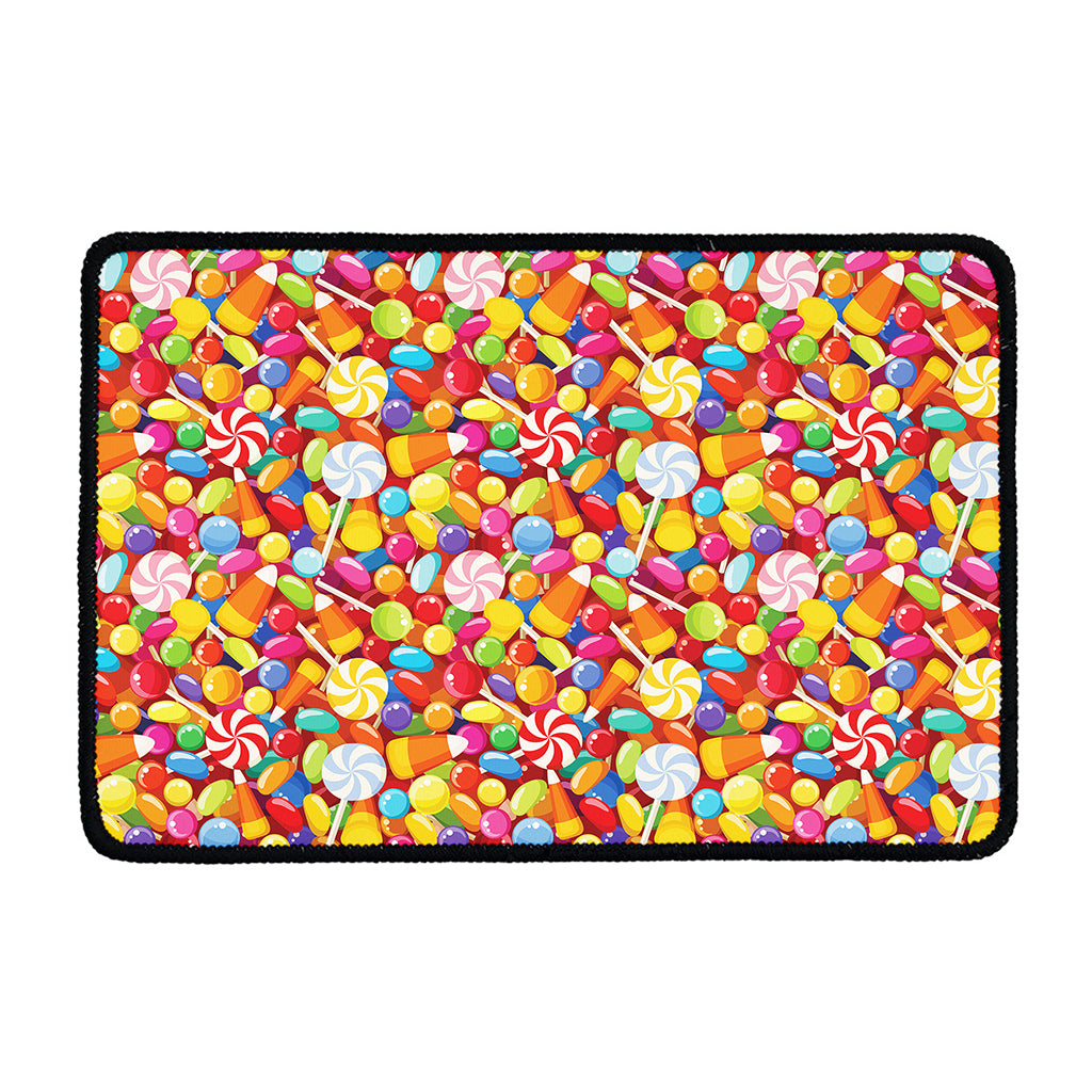 Colorful Candy Pattern Print Kitchen Mat