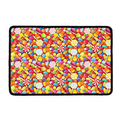 Colorful Candy Pattern Print Kitchen Mat