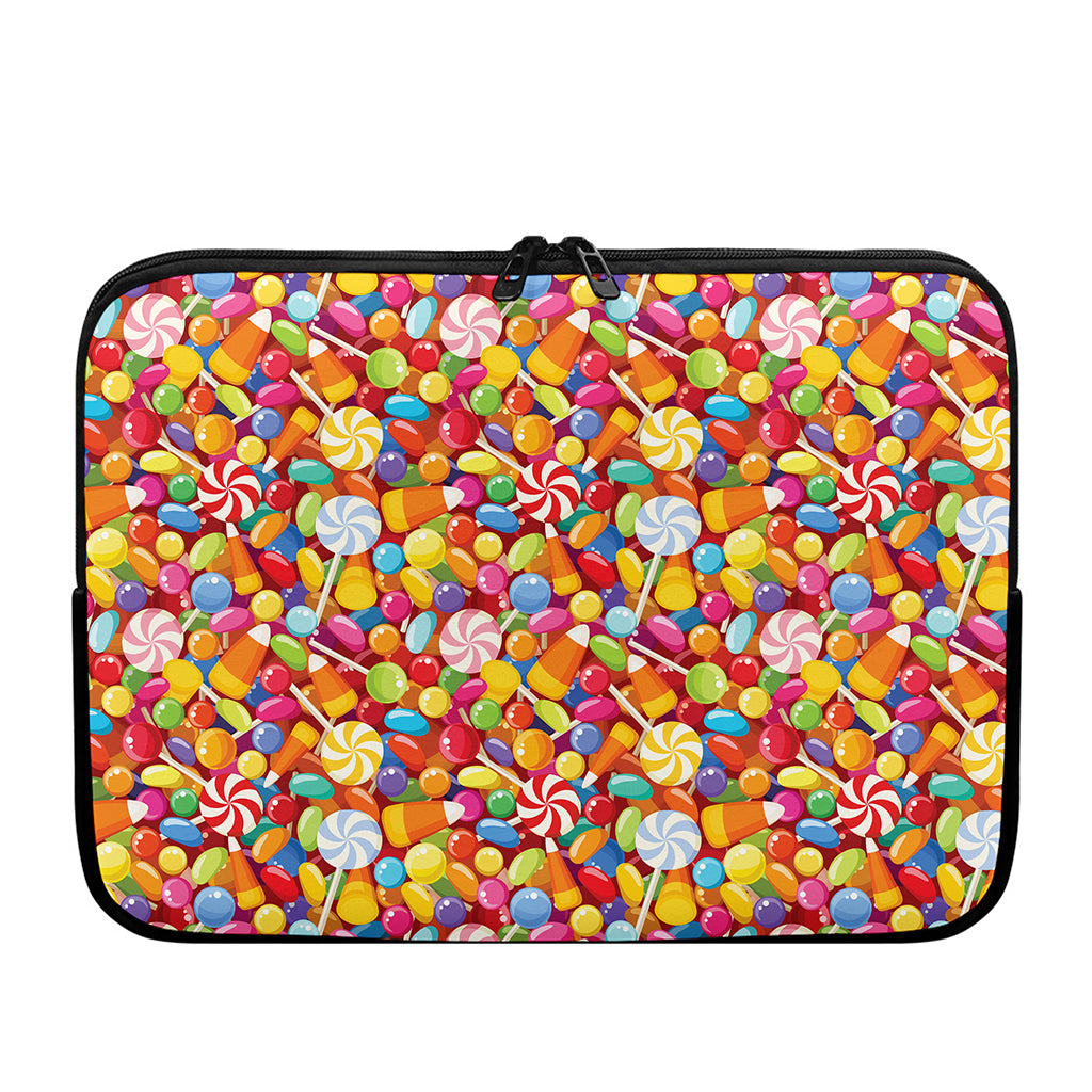 Colorful Candy Pattern Print Laptop Sleeve