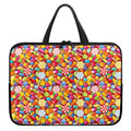 Colorful Candy Pattern Print Laptop Sleeve With Handle