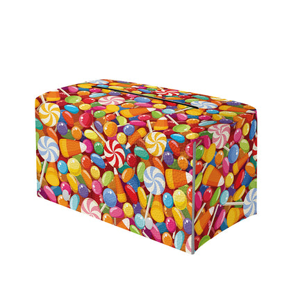 Colorful Candy Pattern Print Leather Tissue Box Cover