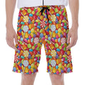 Colorful Candy Pattern Print Men's Beach Shorts