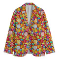 Colorful Candy Pattern Print Men's Blazer