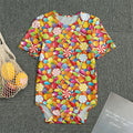 Colorful Candy Pattern Print Men's Bodysuit