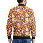 Colorful Candy Pattern Print Men's Bomber Jacket