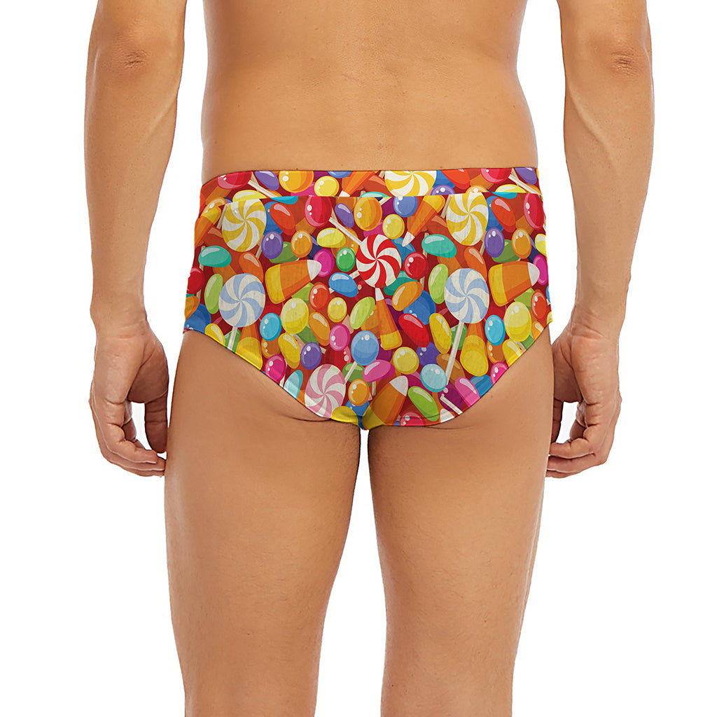 Colorful Candy Pattern Print Men's Briefs