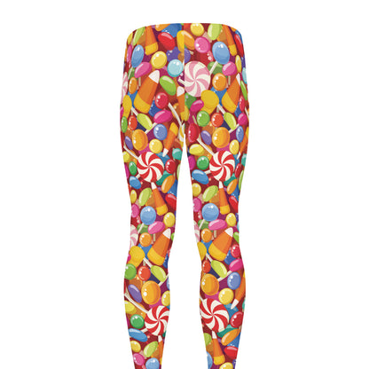 Colorful Candy Pattern Print Men's leggings