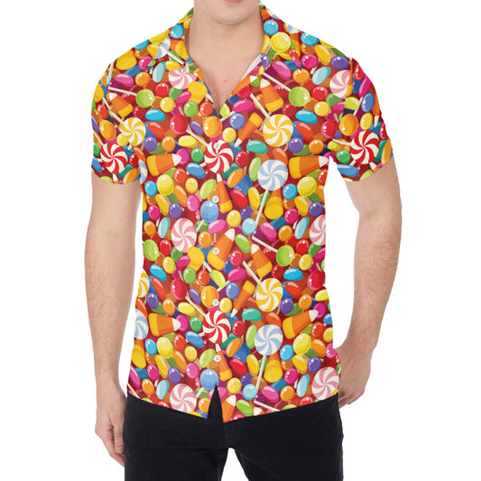 Colorful Candy Pattern Print Men's Shirt