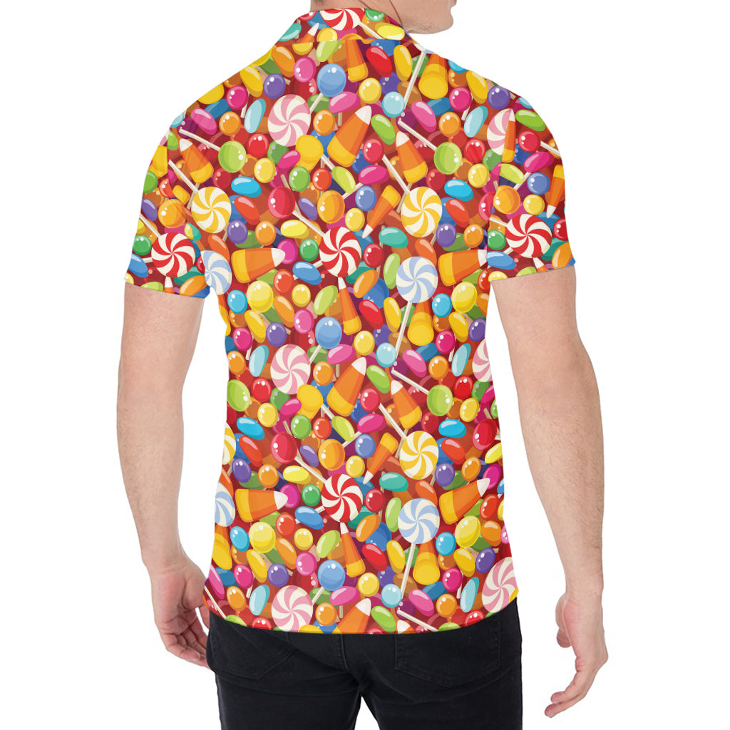 Colorful Candy Pattern Print Men's Shirt